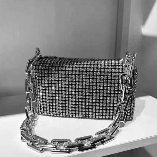 Women's bag 2024 New Rhinestones Handbags  for Women Bags Diamonds Shoulder Bag Purse Ladies Female Crossbody Bag Shining Bag